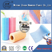 100% Viscose Fabric Non-Woven Spunlace Nonwoven Fabric Wipes Small DOT Embossed Non-Woven Fabric